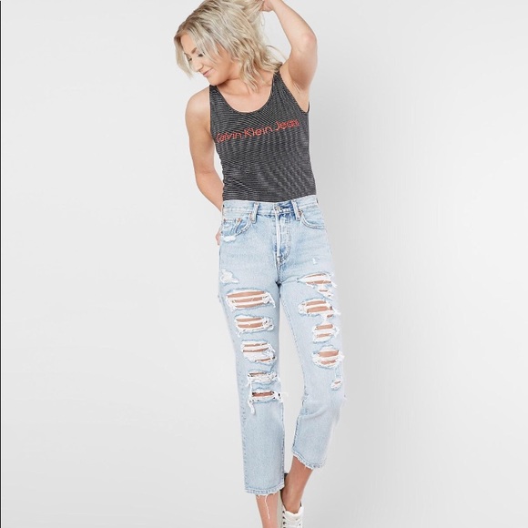 Calvin Klein Striped Bodysuit - Picture 3 of 7